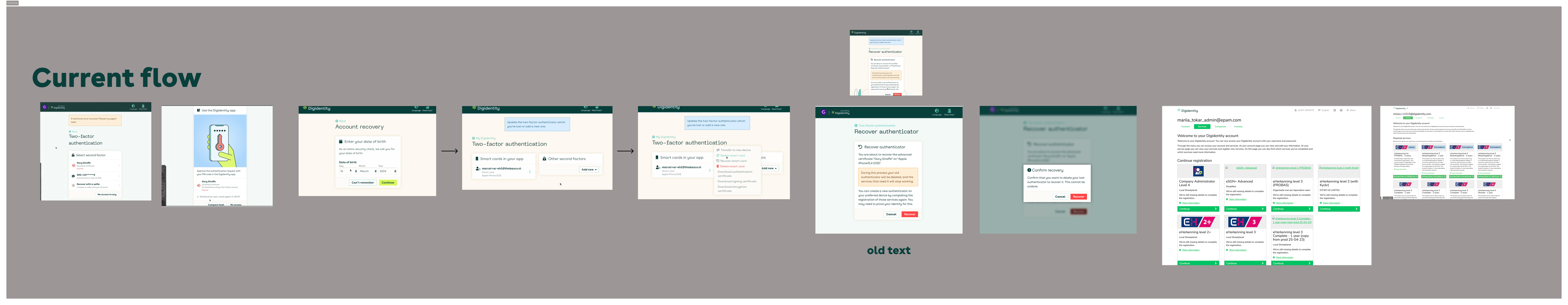Current flow — web recovery before improvements