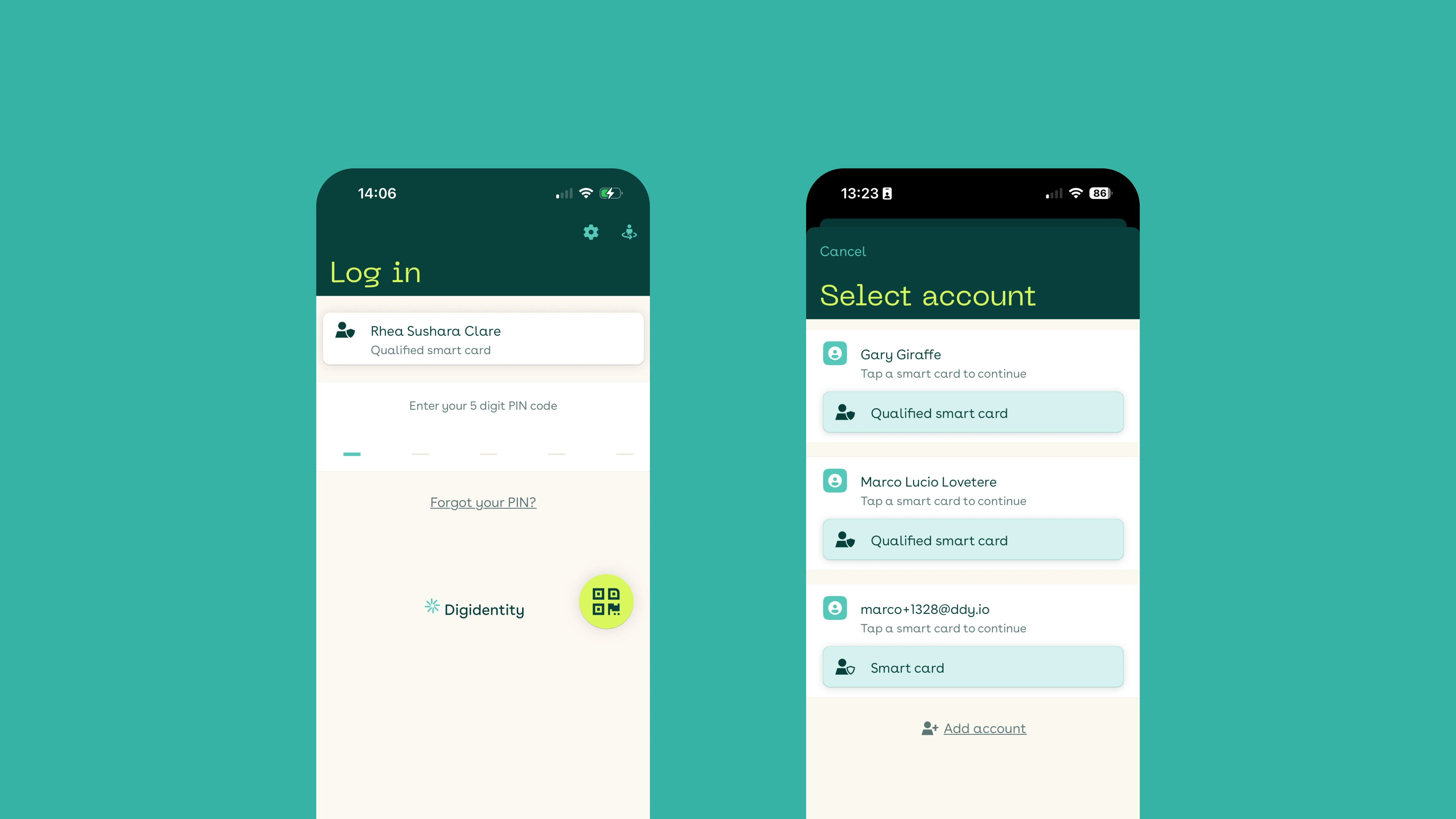 The problem — hidden account switcher icon vs. upfront login