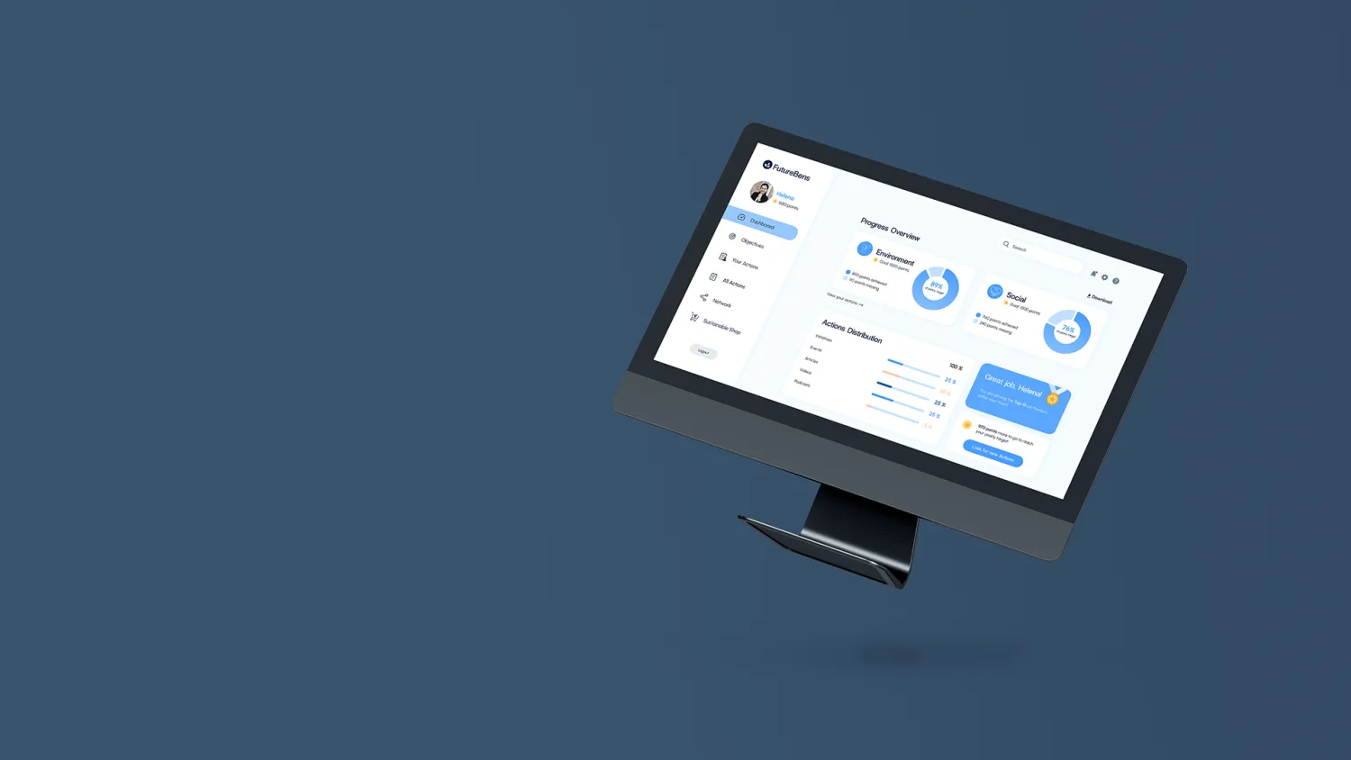 High-fidelity dashboard